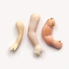 Plastic doll arms