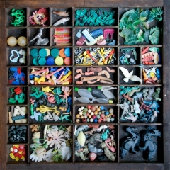 Beachcombed plastic, 1950s/60s to recent