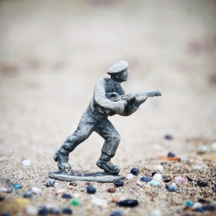 Army man, nurdles & microplastics