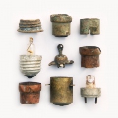 Light bulb fittings and a toggle light switch